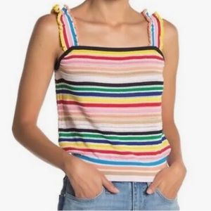 J. Crew Rainbow sweater tank